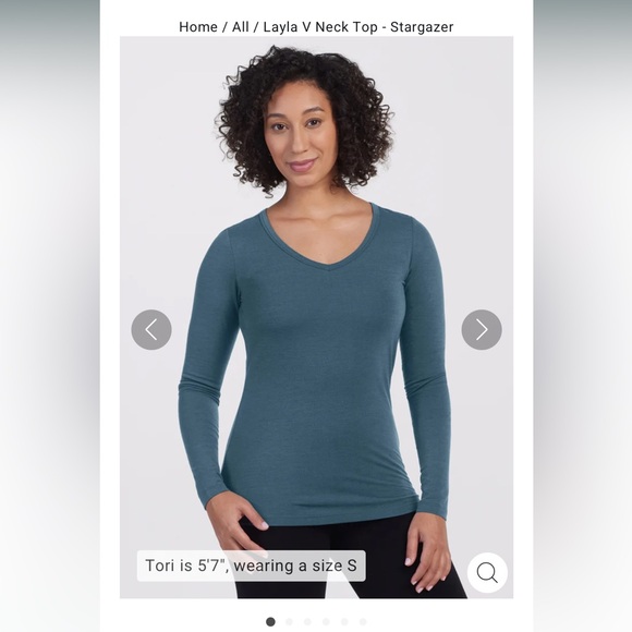 Merino Layla Long Sleeve Top - Brown-Gray Marl - Picture 3 of 3